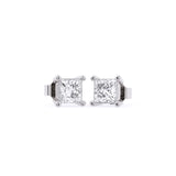 Exclusive Princess Cut Diamond Solitaire Studs