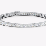 Regal Embrace Princess-Cut Diamond Tennis Bracelet