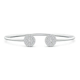 Radiant Halo Cluster Diamond Flex Bangle