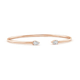 Glistening Grace Pear-Shaped Diamond Flex Bracelet