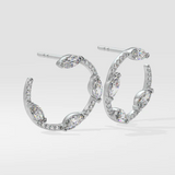 Radiance Marquise Spaced Front Hoops