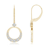 Radiant Diamond Cascade Drop Earrings