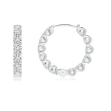 Endless Brilliance Prong-Set Diamond Hoop Earrings