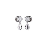 Radiant Circle Diamond Dangle Earrings