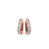 Duo Radiance Two-Tone Diamond Hoop Earrings