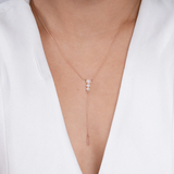 Celestial Cascade Diamond Lariat Necklace