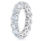 Sparkling Round Brilliant Diamond Infinity Ring